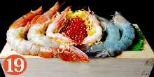 Seafood rice bowl(salmon roe,sweet shrimp,red shrimp,angel shrimp)