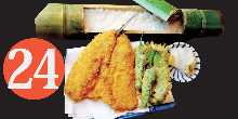 Fried Scad with Aotake-rice