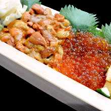  SeaUrchin and Salmon roe RiceBowl