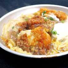 Chicken Cutlet with Egg and broth