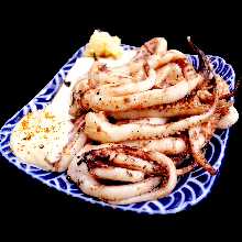 Grilled Squid Leg with Garlic butter