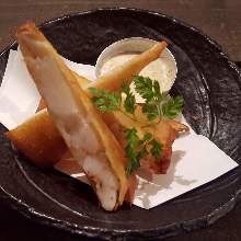 Fried spring roll of shrimp