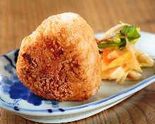 Grilled rice ball