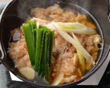 Simmered meat and tofu