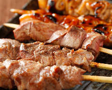 Assorted grilled skewers, 8 kinds