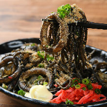 Squid yakisoba noodles