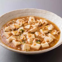 Spicy tofu and ground meat