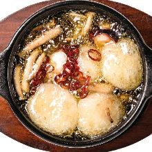 Octopus and rice cake ajillo