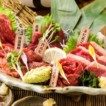 Assorted edible horse meat, 5 kinds