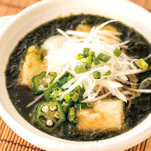 Deep-fried tofu in broth