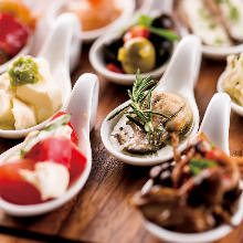 Assorted tapas