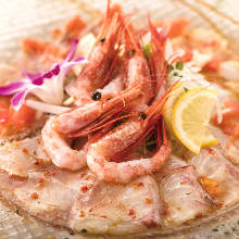 Assorted fresh fish Carpaccio of the day, 3 kinds