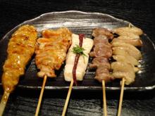 Assorted grilled skewers, 5 kinds