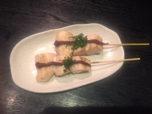 Grilled chicken skewer