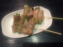 Pork rib skewer