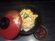 "Oyako" chicken and egg rice bowl