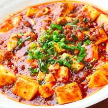 Spicy tofu and ground meat