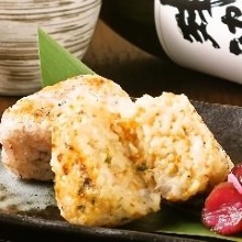 Grilled rice ball