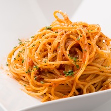 Spaghetti Bolognese with Minced Meat and Grilled Eggplant