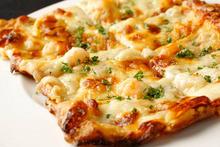 Seafood pizza