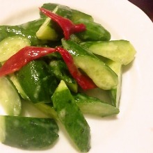 Smashed cucumber salad