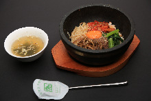 Stone grilled bibimbap