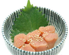 Marinated cod roe