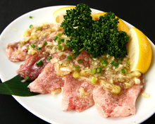 Negi tan shio (salted tongue with green onions)