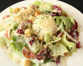 Caesar salad with slow-poached egg