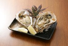 Unsalted grilled oyster