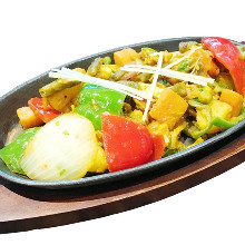 Warm vegetable salad