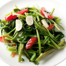 Stir-fried water spinach