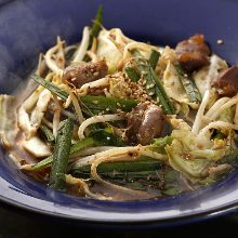 Stir-fried Black Sesame Chicken Gizzard