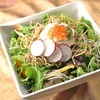 Nikko salad with tofu skin and deep-fried soba noodles