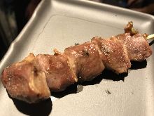 Grilled gizzard skewer