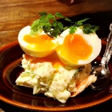 Creamy potato and egg salad