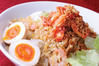 Fried Rice with soft crab & thick, starchy sauce