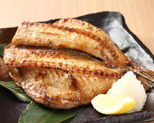 Salted and grilled snapper