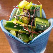 Smashed cucumber salad