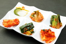 Assorted kimchi