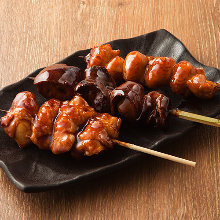 Assorted grilled skewers