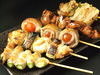 Yakitori (grilled skewered chicken)