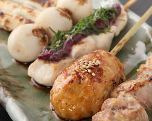 Assorted grilled skewers