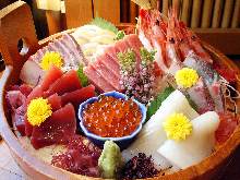 Assorted sashimi