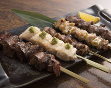 Assorted grilled skewers, 5 kinds