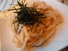 Pasta with Pollack Roe and Spaghetti with Cod Roe