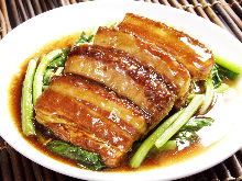 Simmered pork belly