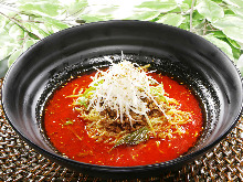 Chinese noodles in Sichuan-style sesame paste soup