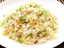 Crab and lettuce fried rice