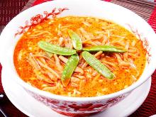 Chinese noodles in Sichuan-style sesame paste soup